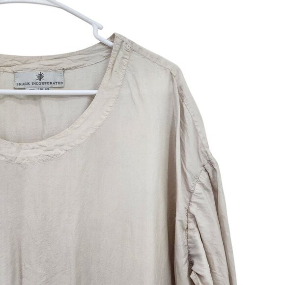 Shack Incorporated Women's 100% Silk Vintage Lightweight Midi Dress - OS - Picture 2 of 10